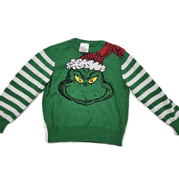 The Grinch Holiday Sweater XXS (4/5) Green Stripe Sleeves – 2018 🎄 - Picture 1 of 4